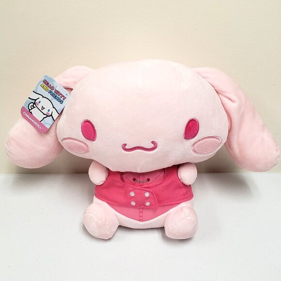 Sanrio Hello Kitty & Friends Cinnamoroll Pink Monochrome 2024 Jazwares Plush - Picture 1 of 7